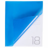Тетрадь 18 листов клетка (Hatber) Синяя пластиковая обложка арт.18Т5В1