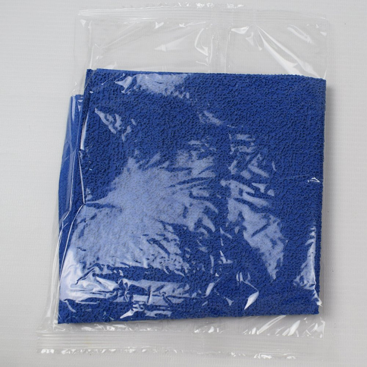 Салфетка универсальная микрофибра полиуретановым покрытием 30*30 250г/м2 1шт/уп синяя арт.55-9068